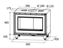 Dimensões do Insert da ADF Mod. Linea 70