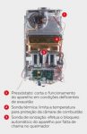 Constituintes do esquentador Vulcano da Gama sensor ventilado 2